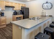 Thumbnail 3 of 20 - this is a photo of the kitchen in a 750 square foot 2 bedroom, 1 bath apartment