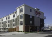 Thumbnail 1 of 10 - a building with a sign that reads north leasing