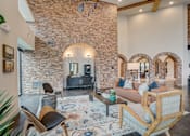 Thumbnail 1 of 19 - Resident clubhouse at The Mill Old Town apartments Lewisville Texas