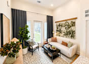 Thumbnail 11 of 47 - Bright living room in luxury apartment at The Bluewood Kerrville