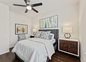 Thumbnail 10 of 19 - Spacious bedroom with ceiling fan at Auberge of Burleson apartments in Burleson TX.