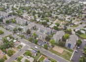 Thumbnail 29 of 29 - Aerial view at Hilltop View Apartments