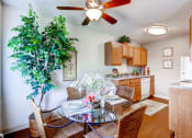 Thumbnail 7 of 21 - A Standard Dining Room and Kitchen at Greentree Village Apartments