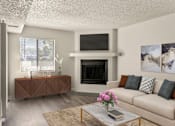 Thumbnail 11 of 33 - Living Room with Fireplace at Horizon East Apartments