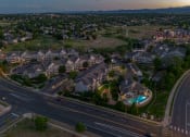 Thumbnail 29 of 29 - An aerial view of a neighborhood at Eagles Landing Apartments