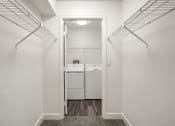 Thumbnail 17 of 27 - Our In-Unit Closet with Washer and Dryer at Horizon East Apartments