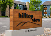 Thumbnail 1 of 26 - Hilltop View Apartments Entrance Sign