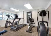 Thumbnail 8 of 29 - two treadmills and ellipticals in a gym with a window