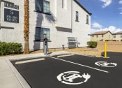 Thumbnail 16 of 45 - Experience eco-friendly living at The Michael B! Our complex comes equipped with electric chargers for your convenience, making it easy to power up your electric vehicle hassle-free at The Michael B.