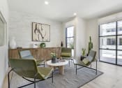 Thumbnail 35 of 45 - The leasing office at The Michael B offers a warm and welcoming atmosphere, designed to make every visitor feel at ease.