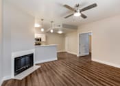 Thumbnail 27 of 32 - Experience cozy comfort in our lounge featuring a welcoming fireplace at Boulders at Lookout Mountain Apartment Homes, Phoenix