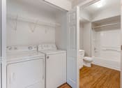 Thumbnail 17 of 50 - Each unit at Ascent at the Galleria includes a conveniently located in-unit washer and dryer, making laundry quick and easy right at home.