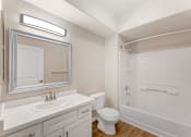 Thumbnail 18 of 50 - Our updated bathrooms feature modern, upgraded fixtures that add a touch of elegance and style to your living space at Ascent at the Galleria.