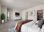 Thumbnail 16 of 41 - Master Bedroom with Walk-in Closet and Private Bathroom with Large Windows