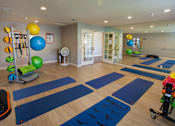Thumbnail 9 of 26 - Gym with yoga studio at Club Pacifica, Benicia California