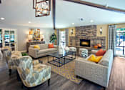 Thumbnail 4 of 26 - Seating area with fireplace at Club Pacifica, California