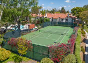 Thumbnail 22 of 48 - Overhead Tennis Court View at La Serena, San Diego, CA