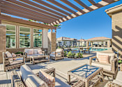 Thumbnail 12 of 17 - Plenty of patio seating to enjoy at Hampton Meridian, Apache Junction, AZ, 85120