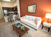 Thumbnail 2 of 21 - Living Room With Kitchen View at Link Apartments® Manchester, Richmond, 23224