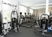 Thumbnail 17 of 21 - Fitness Center With Modern Equipment at Link Apartments® Manchester, Richmond, VA