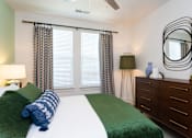 Thumbnail 8 of 31 - Bedroom With Ceiling Fan at Link Apartments® Linden, Chapel Hill