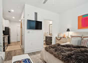 Thumbnail 44 of 48 - Master Bedroom at Link Apartments® Montford, Charlotte, NC, 28209