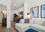 Thumbnail 46 of 48 - Living Area With Kitchen at Link Apartments® Montford, Charlotte, 28209