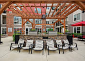 Thumbnail 24 of 28 - Outdoor Patio at Link Apartments® Brookstown, North Carolina, 27101