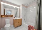 Thumbnail 12 of 39 - Bathroom With Bathtub at Link Apartments® QPN, Long Island City, New York