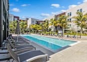 Thumbnail 19 of 40 - Resort-style pool at The Platform Urban Apartments