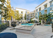 Thumbnail 10 of 20 - Pool and Fire Pit at Enclave at Warner Center, 6710 Variel Ave