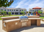 Thumbnail 20 of 24 - BBQ area at Mitchell Place Apartments, Murrieta, CA