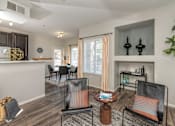 Thumbnail 2 of 13 - Living Room With Dining Area at Somerfield at Lakeside Apartments, Elk Grove