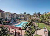 Thumbnail 8 of 19 - Aerial View Of Pool  at Sterling Village Apartment Homes, Vallejo, CA, 94590
