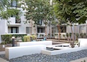 Thumbnail 26 of 28 - Lush Landscaping And Seating at Carillon Apartment Homes, Woodland Hills, 91367