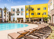 Thumbnail 14 of 26 - Pool area at Marc San Marcos Apartments