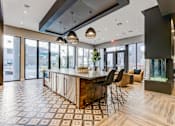 Thumbnail 11 of 23 - resident social lounge kitchen at Novo Apartments