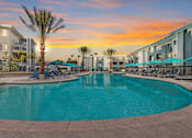 Thumbnail 1 of 24 - resort style sparkling pool at Pointe Luxe Apartment Homes, San Diego, CA, 92110