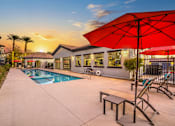 Thumbnail 15 of 28 - pool area at Tribeca North Apartment Homes