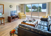 Thumbnail 30 of 64 - Apartment living room with large balcony