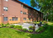 Thumbnail 2 of 18 - our apartments have a large patio with tables and chairs