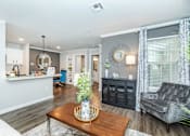 Thumbnail 18 of 34 - Living Room and Kitchen at Oxbow Hill Country, Texas, 78006