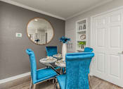 Thumbnail 25 of 34 - Dining Room with Table and Chairs at Oxbow Hill Country, Texas, 78006