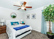 Thumbnail 13 of 34 - Bedroom with Ceiling Fan at Oxbow Hill Country, Boerne, TX, 78006