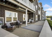 Thumbnail 1 of 62 - Courtyard with patio furniture at 41 North Apartments, Fort Wayne, IN 46835