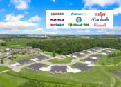 Thumbnail 15 of 43 - an aerial view of a residential neighborhood with a blue sky in the background at Morada at Maysville, Fort Wayne, IN 46815