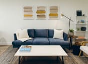 Thumbnail 26 of 29 - Living room with wood-inspired flooring