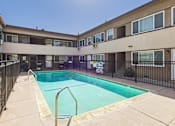 Thumbnail 40 of 41 - A swimming pool in a residential building.