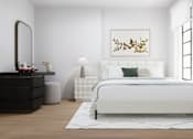 Thumbnail 14 of 25 - Cozy bedroom with stylish interior details