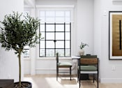 Thumbnail 16 of 25 - Modern dining area with elegant table setting